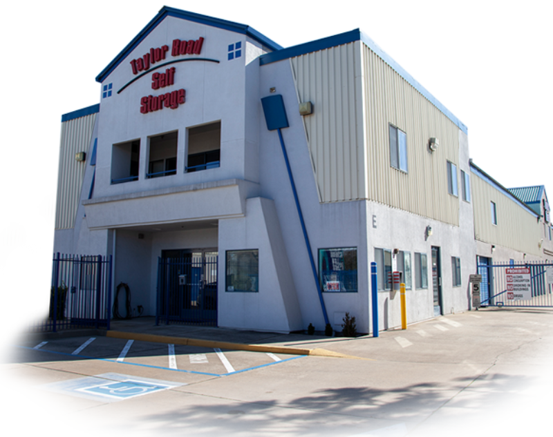 Photo of the exterior of the Taylor Road Self Storage Office